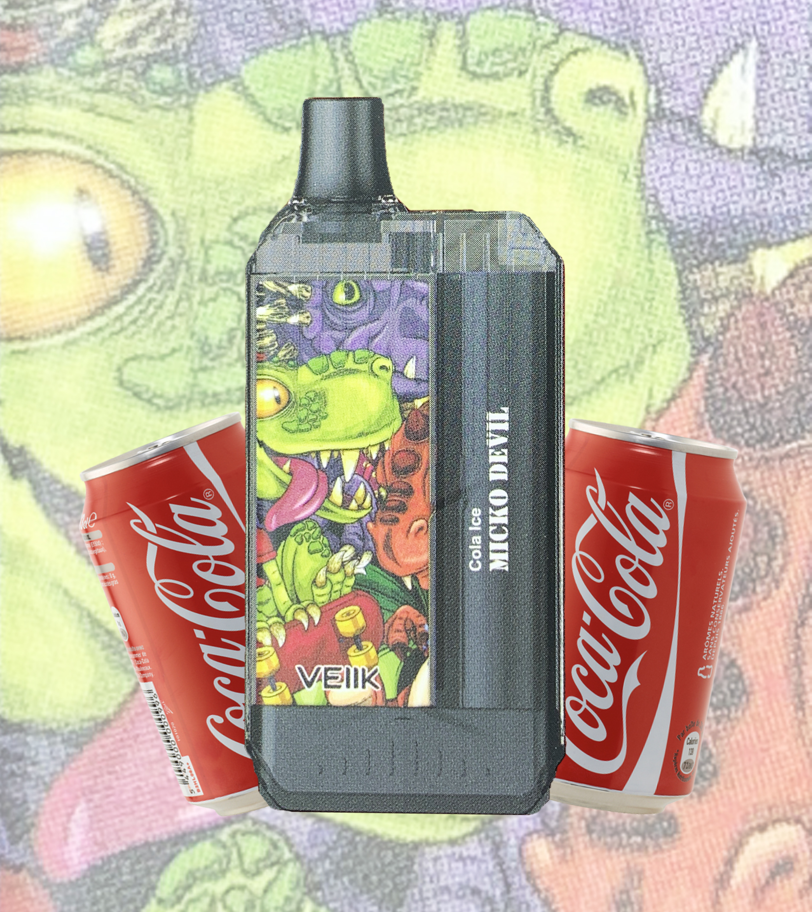 Disposable Veiik Micko Devil 6500 Puff - Pod 1 lần 6500 hơi Cola Ice - Coca Lạnh