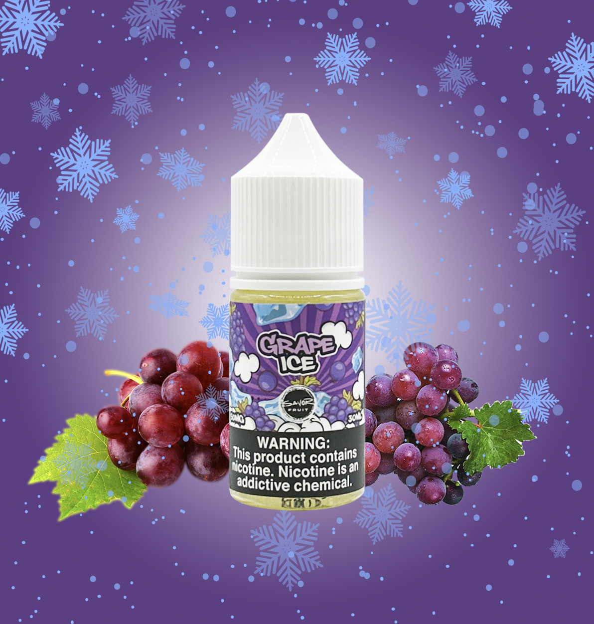 Tinh dầu Saltnic Savor Fruit Grape Ice - Juice Nho Lạnh 35mg - 50mg